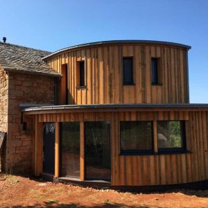 Extension de maison en ossature cintrée, Muret le Château 2020