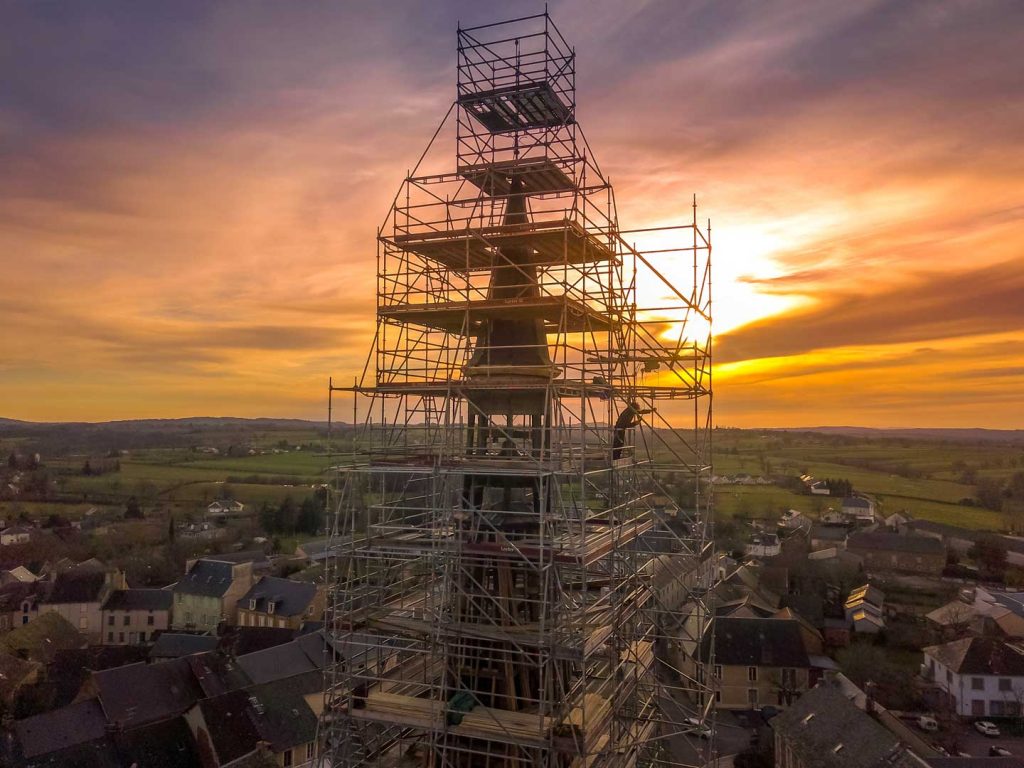 Rénovation de monument historique à Rodez